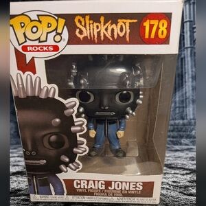 [Vaulted] Slipknot Craig Jones Funko Pop! Rocks #178 - Damaged Box (See Photos)